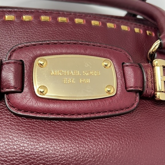 MICHAEL Michael Kors Gold Stud Large Double Handle Shoulder Tote Bag - Picture 5 of 14